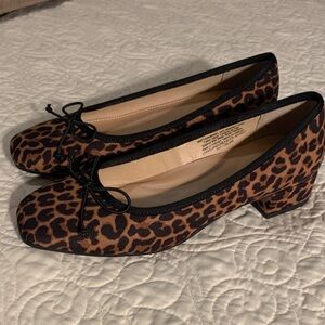 Leopard Print Ballet Flats NEW